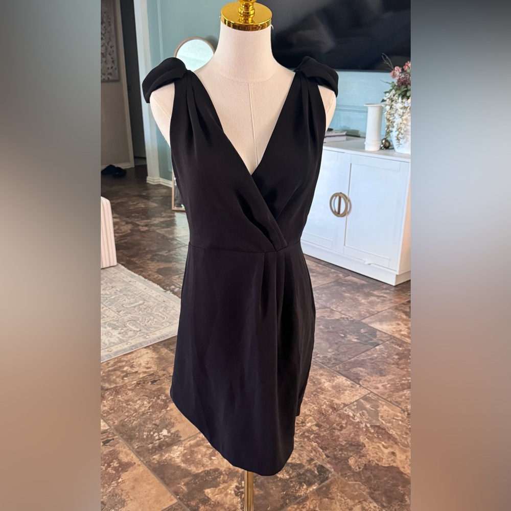 LOFT Black Sleeveless Mini Dress